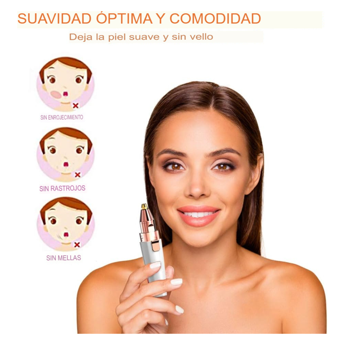 Depiladora De Precisión Facial 2 En 1